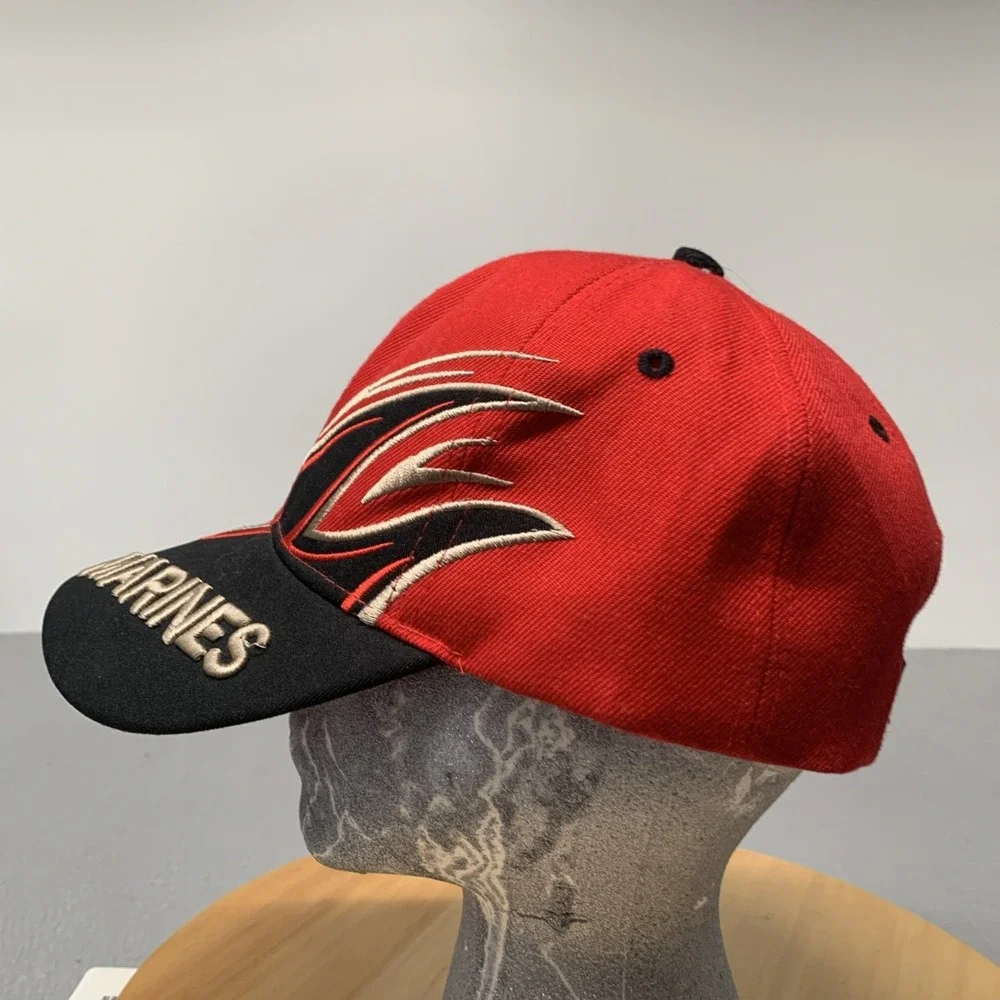 USMC US Marine Corps Baseball Hat Cap Red Black Swirl EGA K&S Unique Licensed